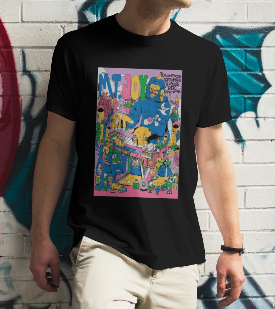 MT. Joy Toronto September 12 2026 RBC Amphitheatre Concert With Colorful Fantasy Creature T-Shirt