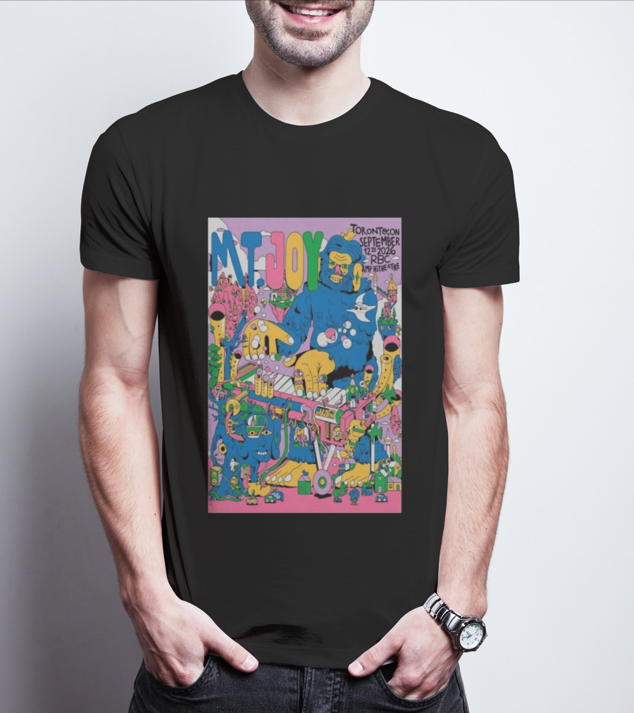 MT. Joy Toronto September 12 2026 RBC Amphitheatre Concert With Colorful Fantasy Creature T-Shirt