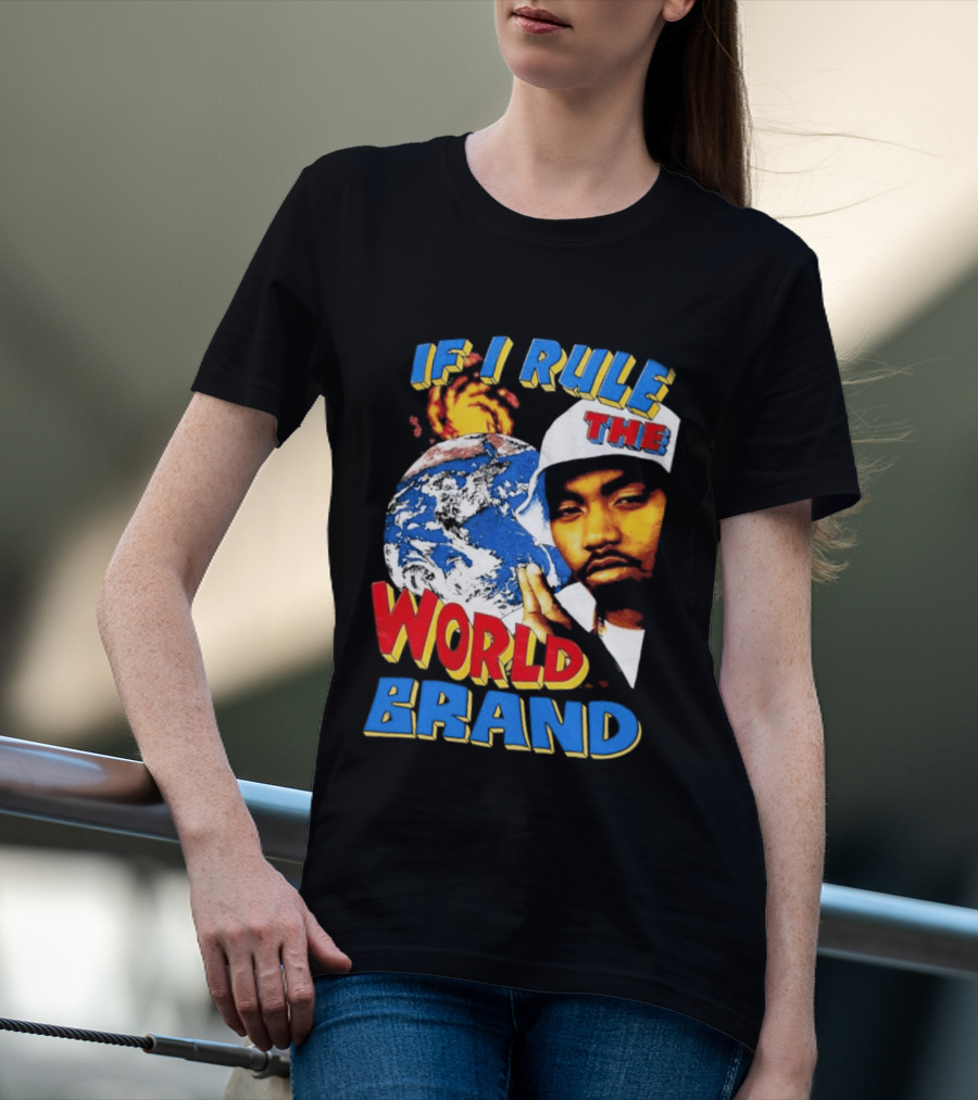 Nas If I Rule The World Hip Hop Earth Brand T-Shirt
