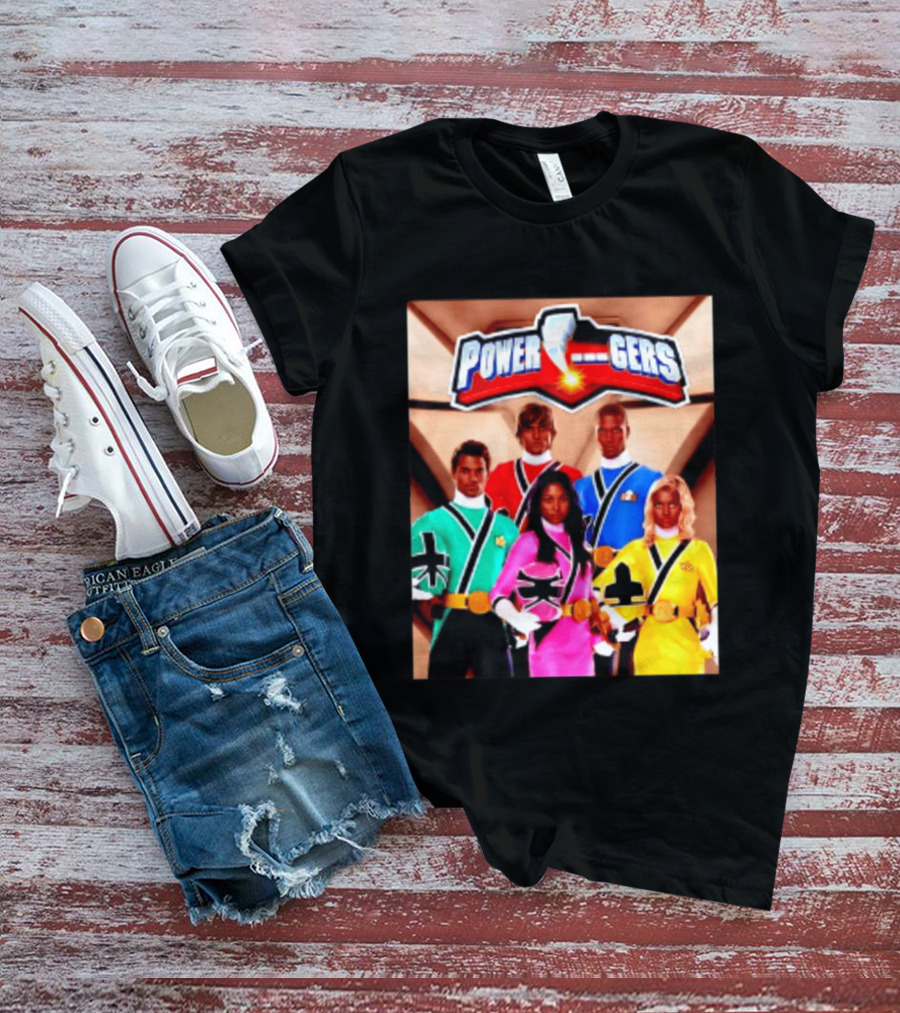 Power Rangers SPD Team Uniforms Super Sentai Action Figures T-Shirt