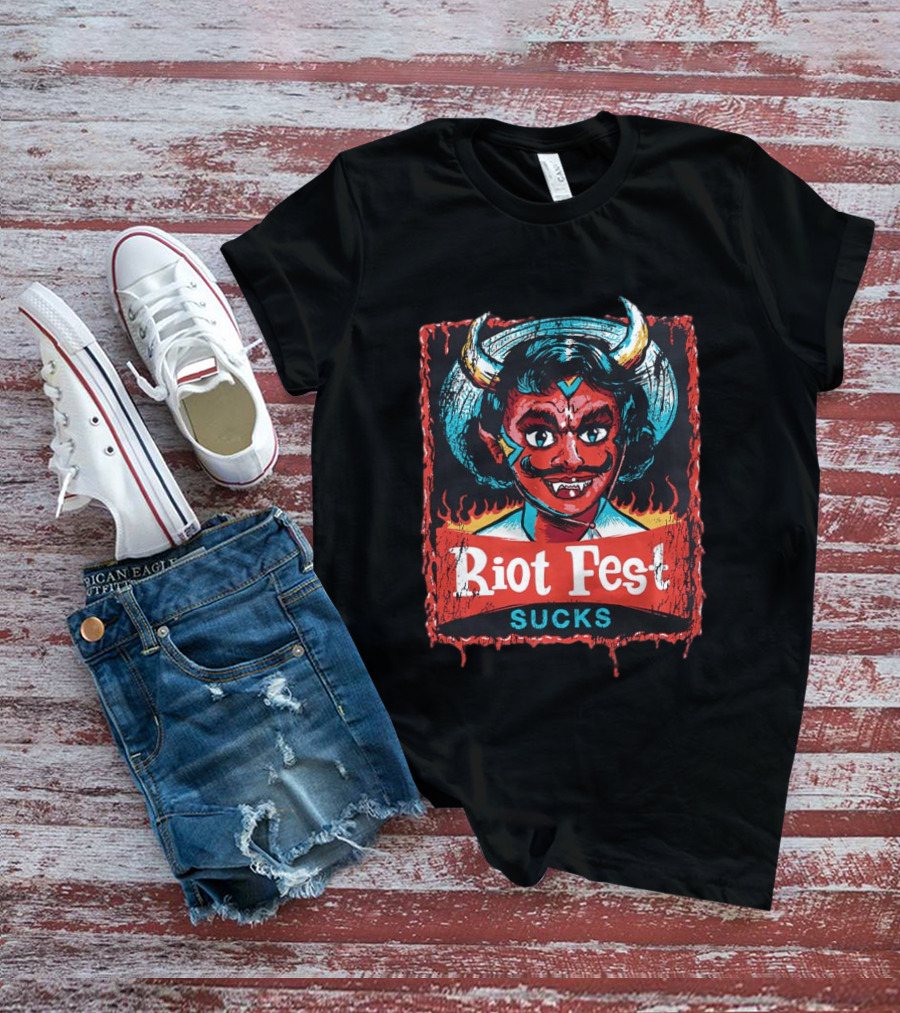 Riot Fest Sucks 2026 Chicago September 18 20 Little Devil Lineup Douglass Park T-Shirt