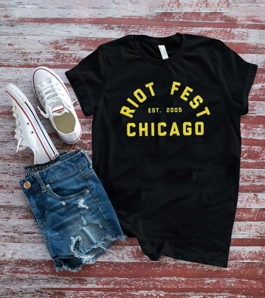 Riot Fest Chicago Est. 2005 Yellow Lineup Douglass Park September 18 20 2026 T-Shirt
