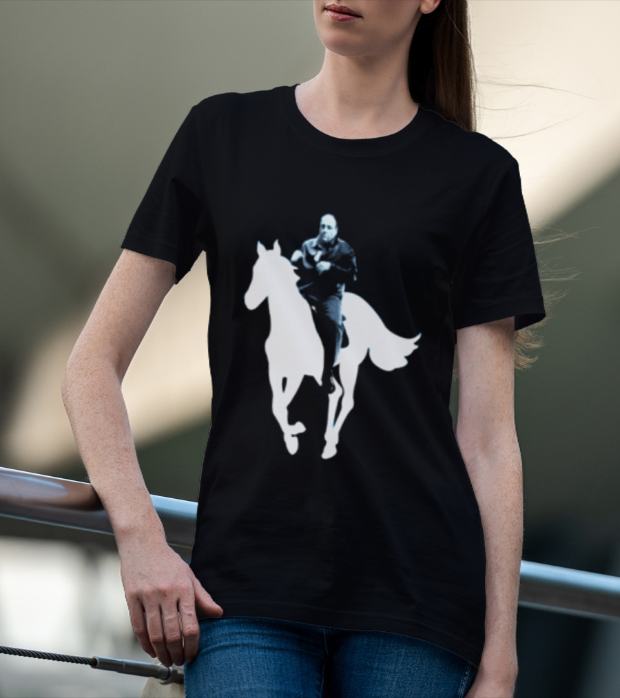 Rogue Co Pie O My Own Summer Millennial Sopranos Iconic Horse Scene T-Shirt