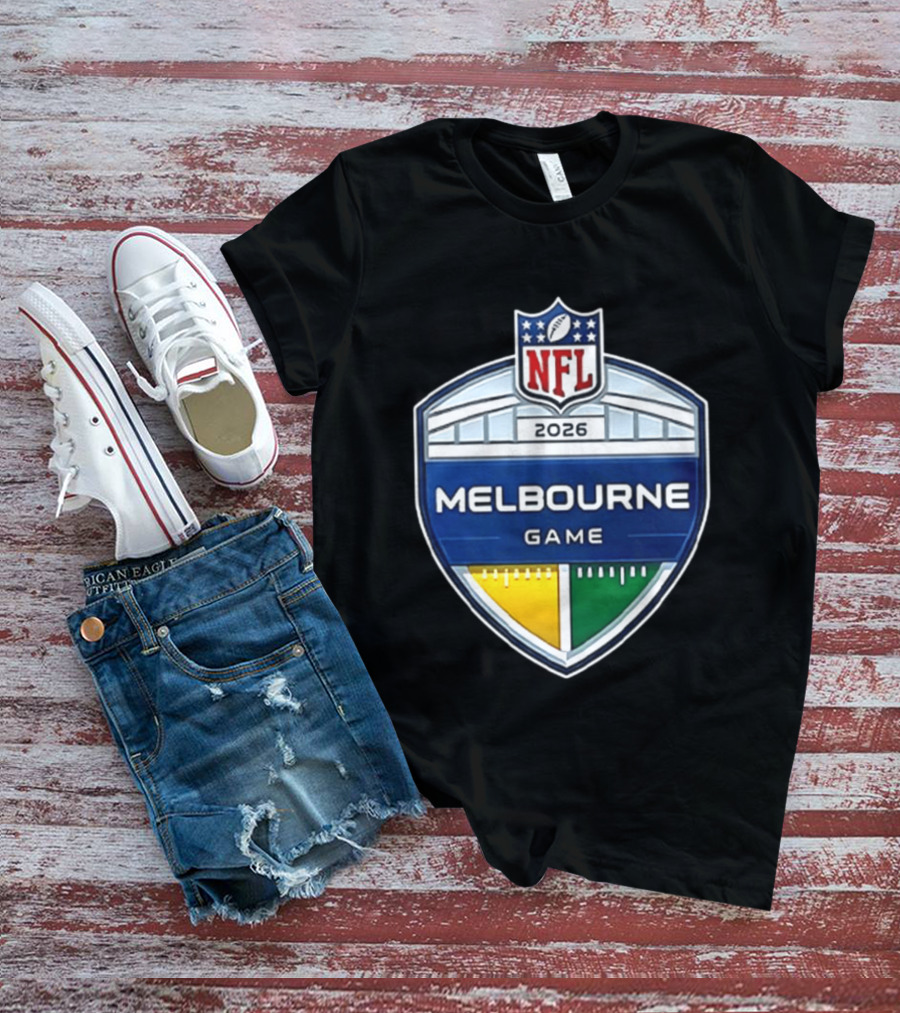 San Francisco 49ers NFL 2026 Melbourne Game Two Sided T-Shirt