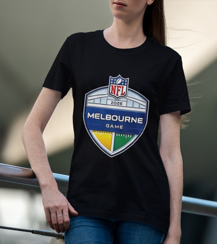 San Francisco 49ers NFL 2026 Melbourne Game Two Sided T-Shirt