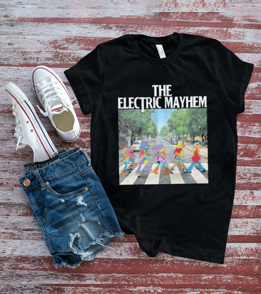 The Electric Mayhem Muppets Abbey Road Crossing Iconic Scene T-Shirt