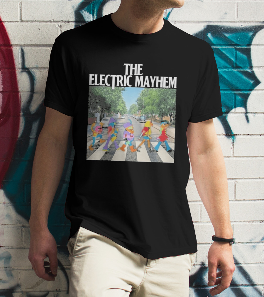 The Electric Mayhem Muppets Abbey Road Crossing Iconic Scene T-Shirt
