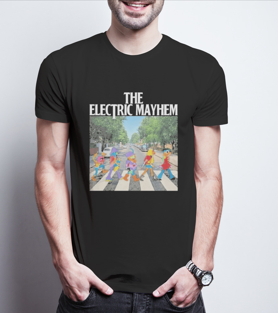 The Electric Mayhem Muppets Abbey Road Crossing Iconic Scene T-Shirt