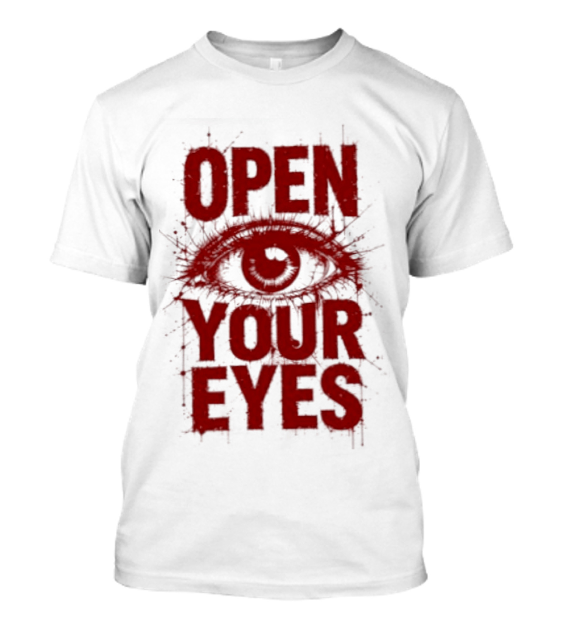 OPEN YOUR EYES Red Splatter Eye T-Shirt
