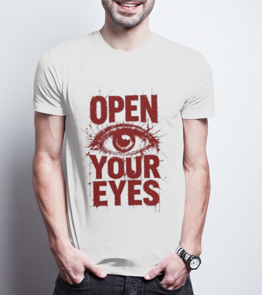 OPEN YOUR EYES Red Splatter Eye T-Shirt