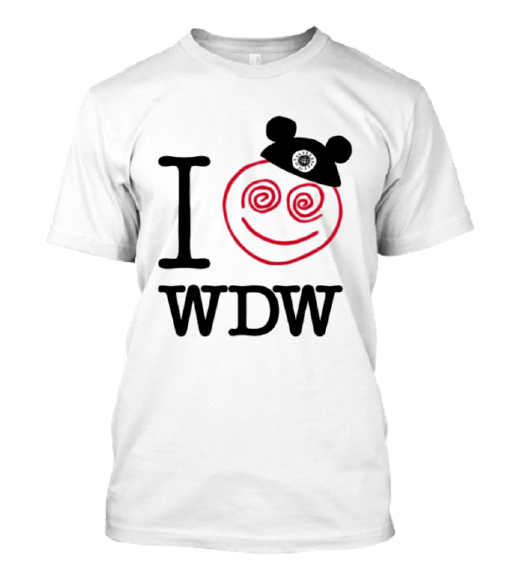I Love WDW Lost Bros Store All The Time Disney Mickey Hat Smiley Face T-Shirt