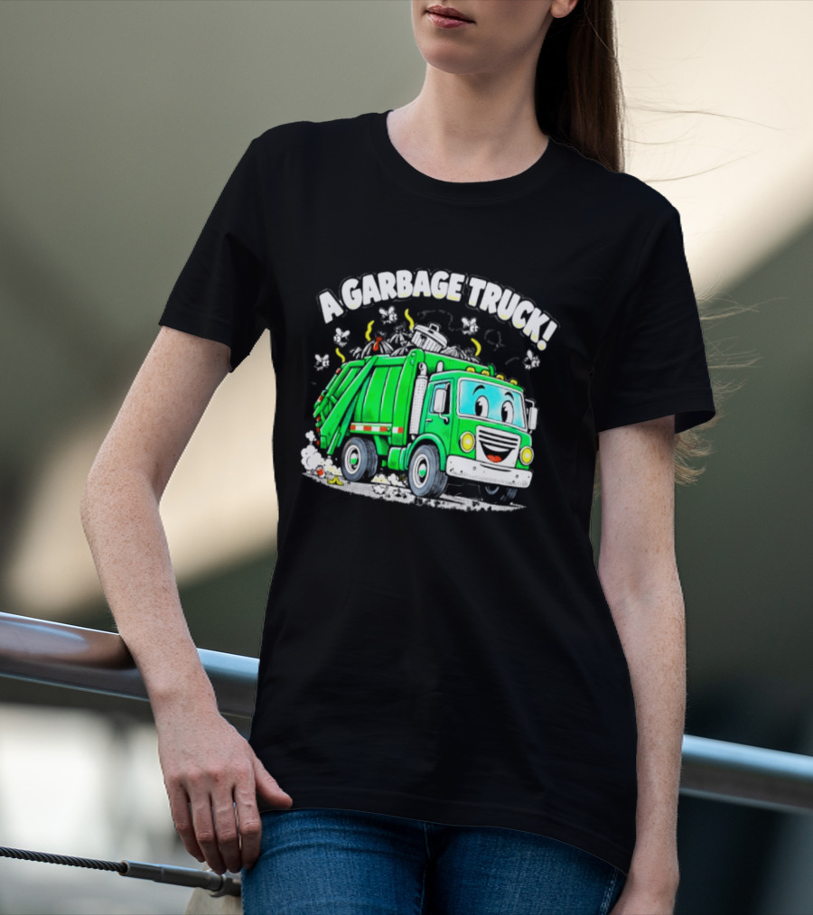 A Garbage Truck Cartoon Animation Fun T-Shirt
