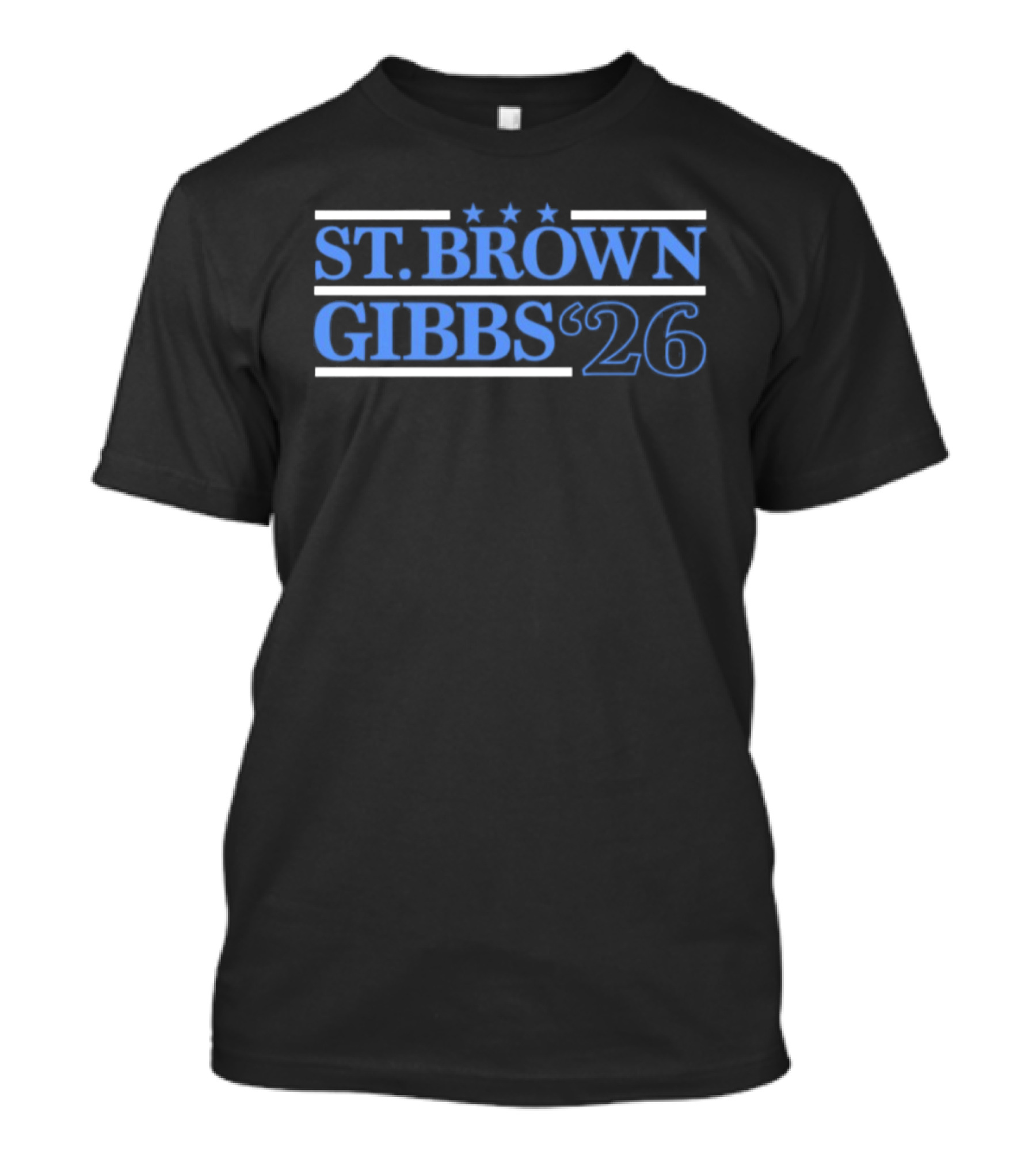 St. Brown Gibbs '26 Detroit Lions Football Campaign T-Shirt