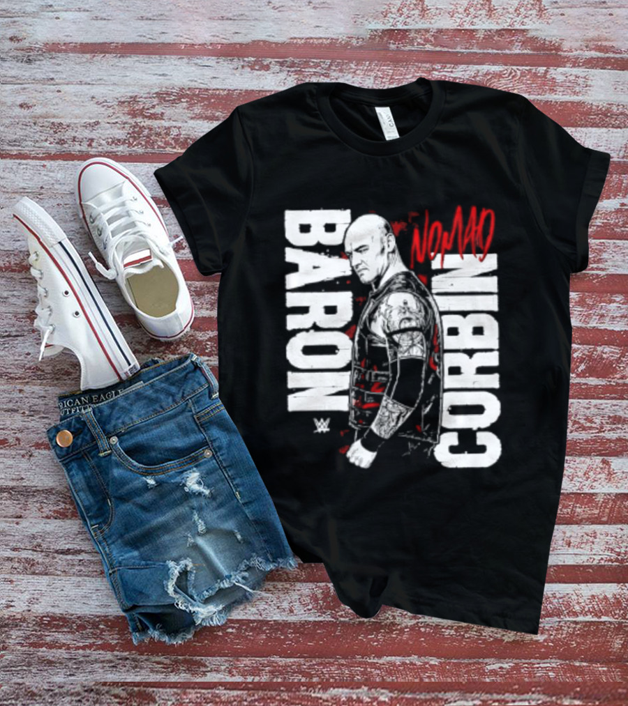 Baron Corbin WWE Nomad Vertical Name Wrestling Superstar T-Shirt