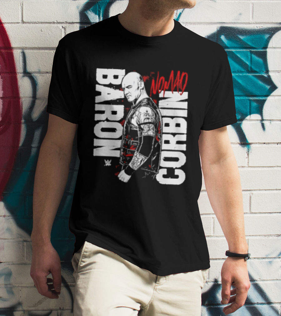 Baron Corbin WWE Nomad Vertical Name Wrestling Superstar T-Shirt