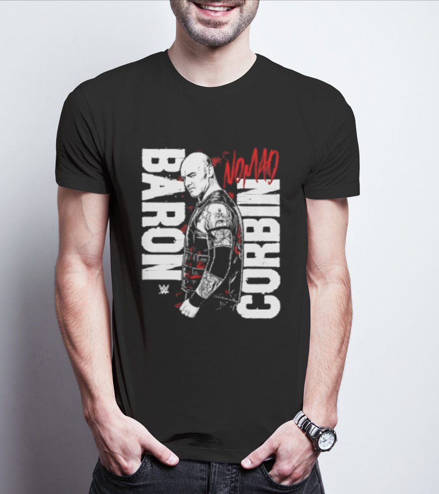 Baron Corbin WWE Nomad Vertical Name Wrestling Superstar T-Shirt