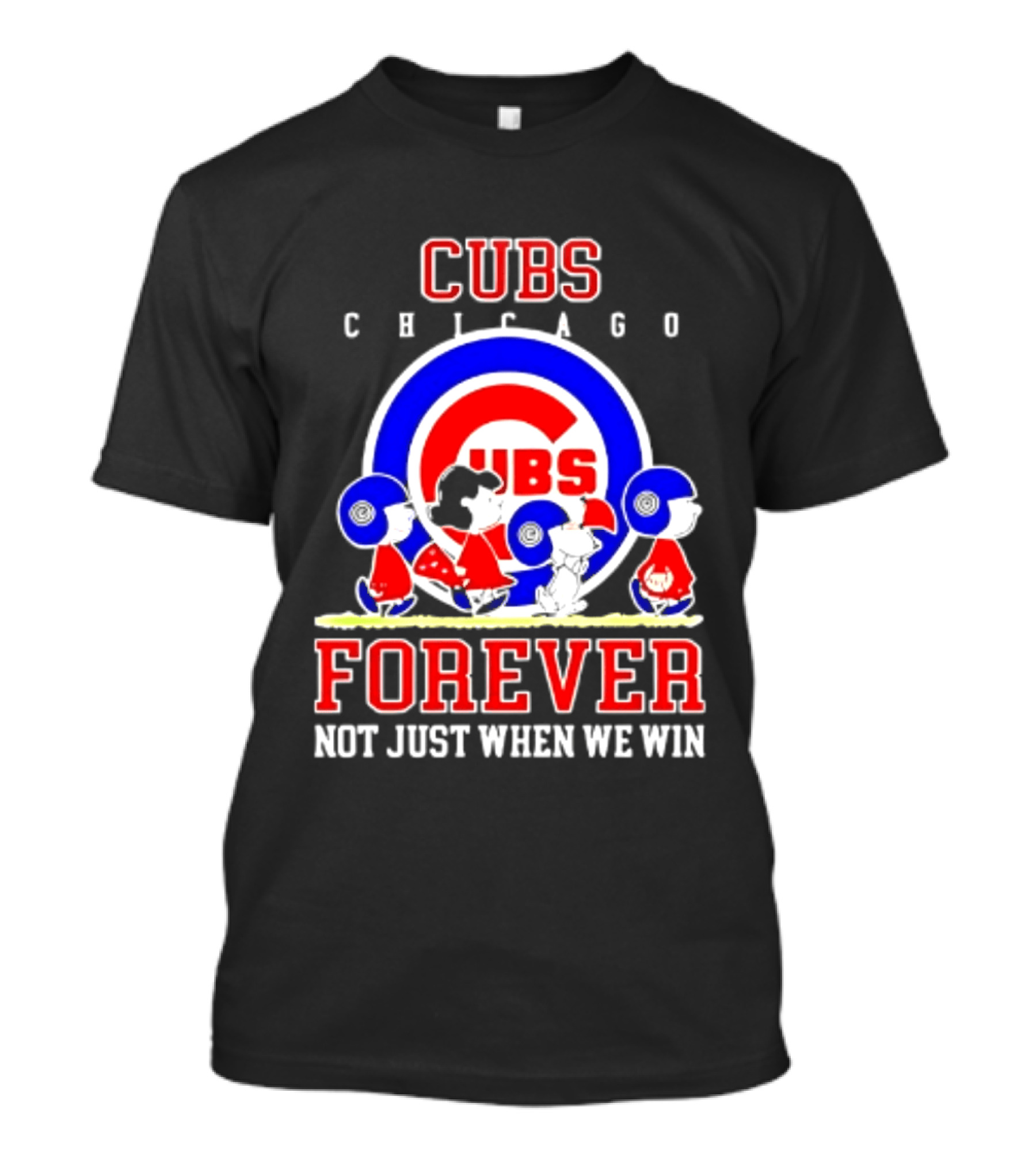 Chicago Cubs Peanuts Abbey Road Forever Not Just When We Win T-Shirt