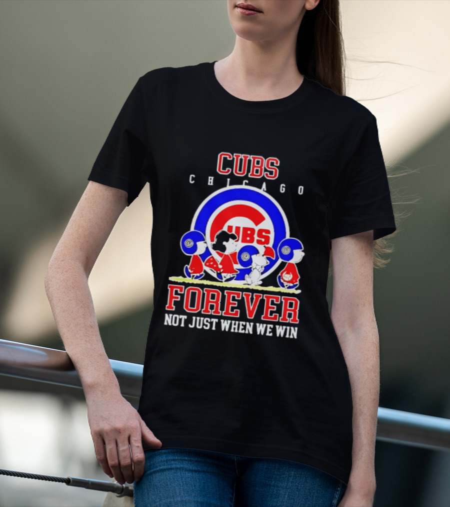 Chicago Cubs Peanuts Abbey Road Forever Not Just When We Win T-Shirt