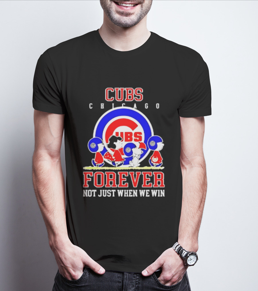 Chicago Cubs Peanuts Abbey Road Forever Not Just When We Win T-Shirt