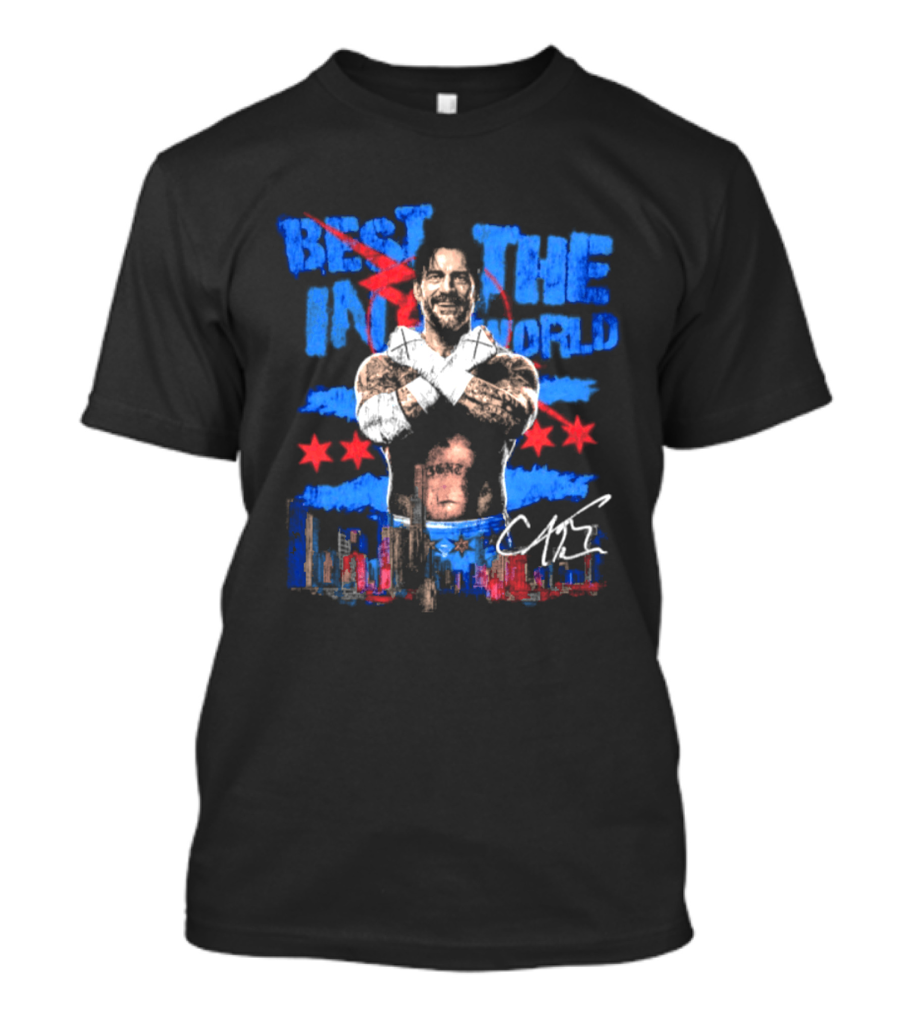 Best In The World CM Punk Chicago Wrestling Signature T-Shirt