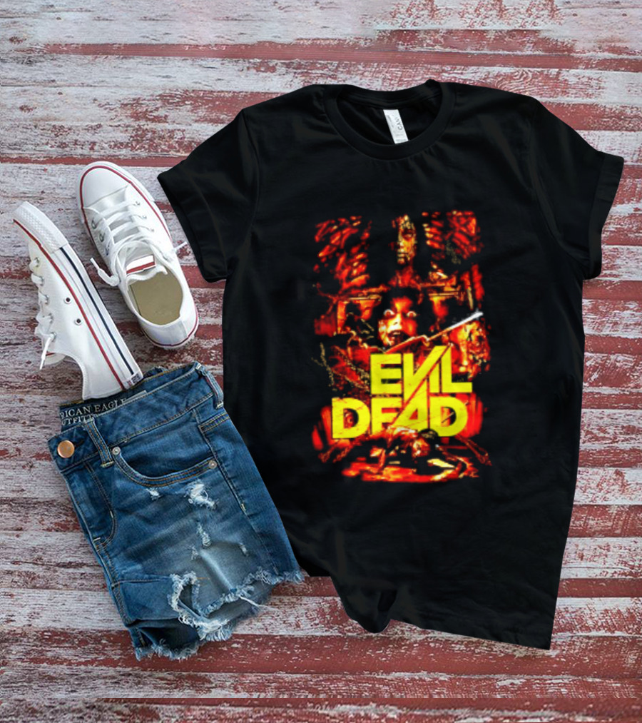 Evil Dead Classic Horror Movie Sam Raimi Iconic Cult T-Shirt