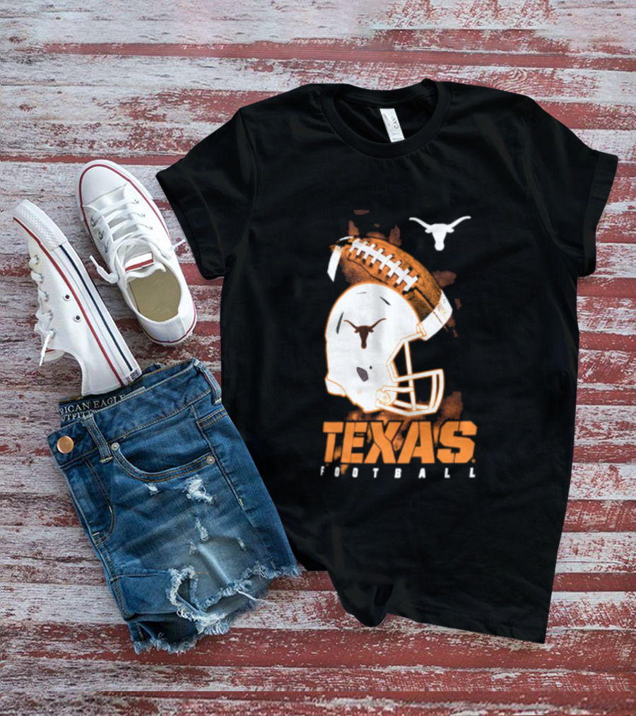 Texas Longhorns Football Helmet Glory NCAA Highlights T-Shirt