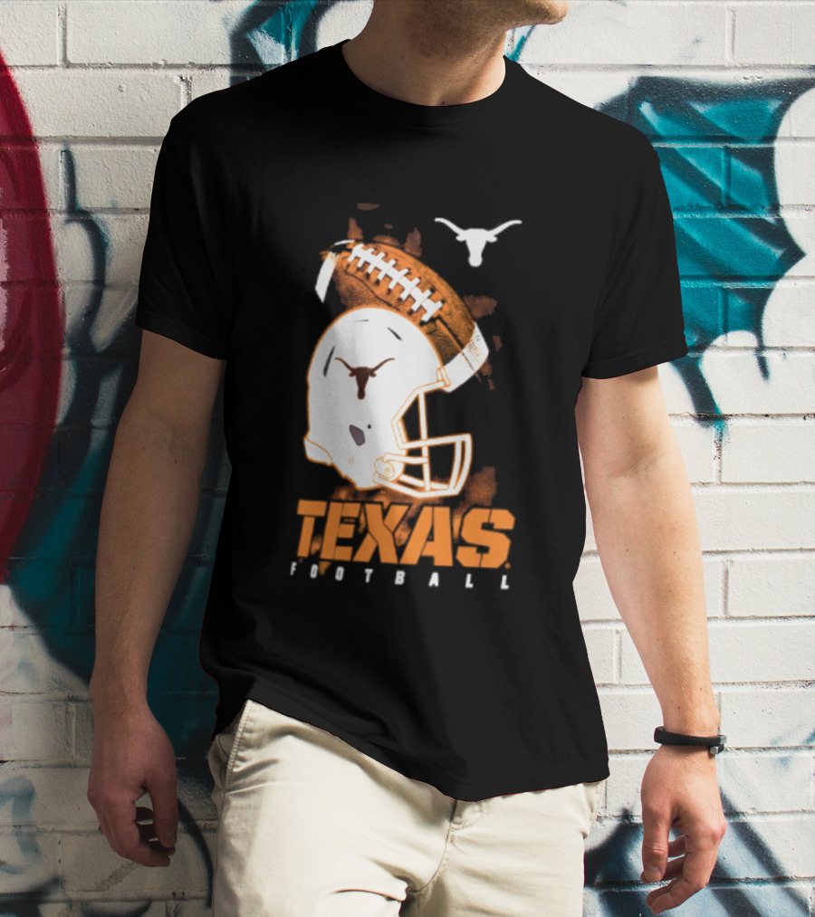 Texas Longhorns Football Helmet Glory NCAA Highlights T-Shirt