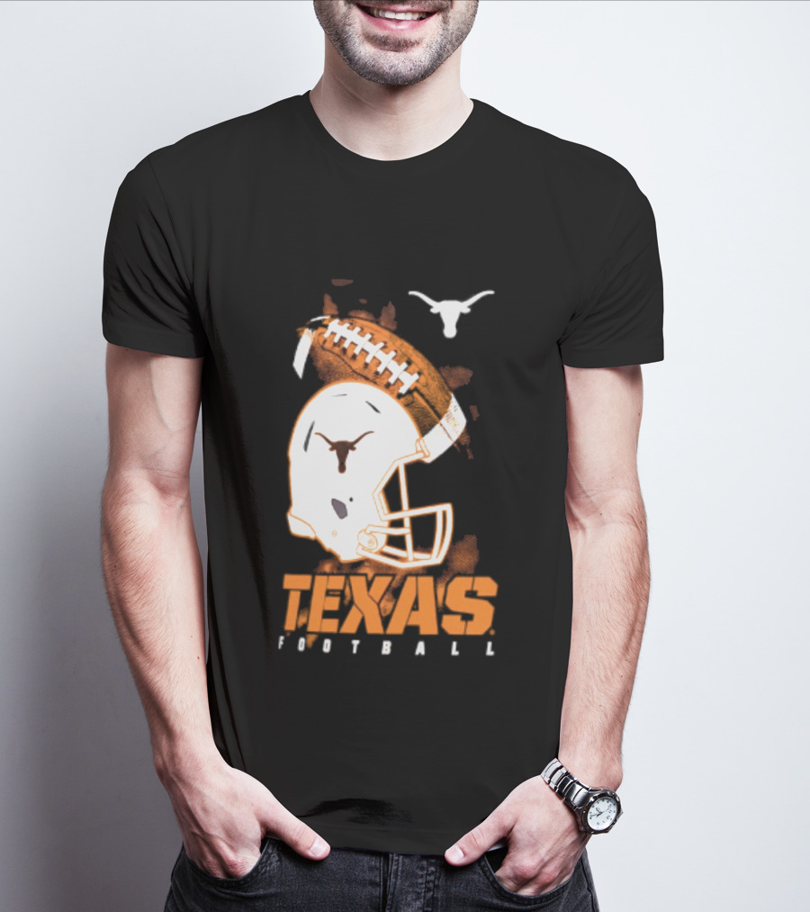 Texas Longhorns Football Helmet Glory NCAA Highlights T-Shirt