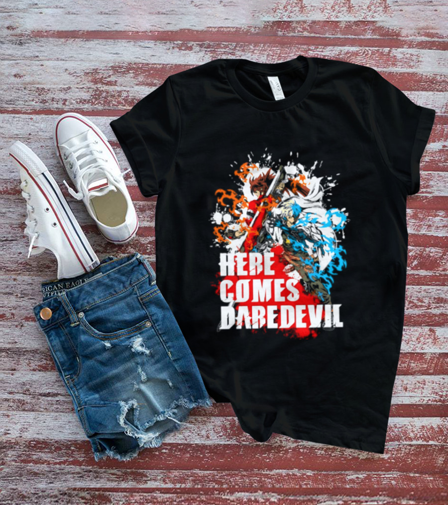 Here Comes Daredevil Guilty Sol Badguy Vibrant Splash T-Shirt