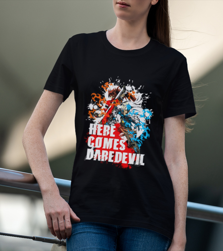Here Comes Daredevil Guilty Sol Badguy Vibrant Splash T-Shirt
