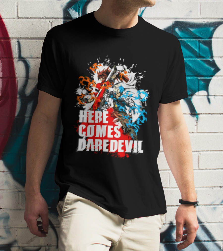 Here Comes Daredevil Guilty Sol Badguy Vibrant Splash T-Shirt