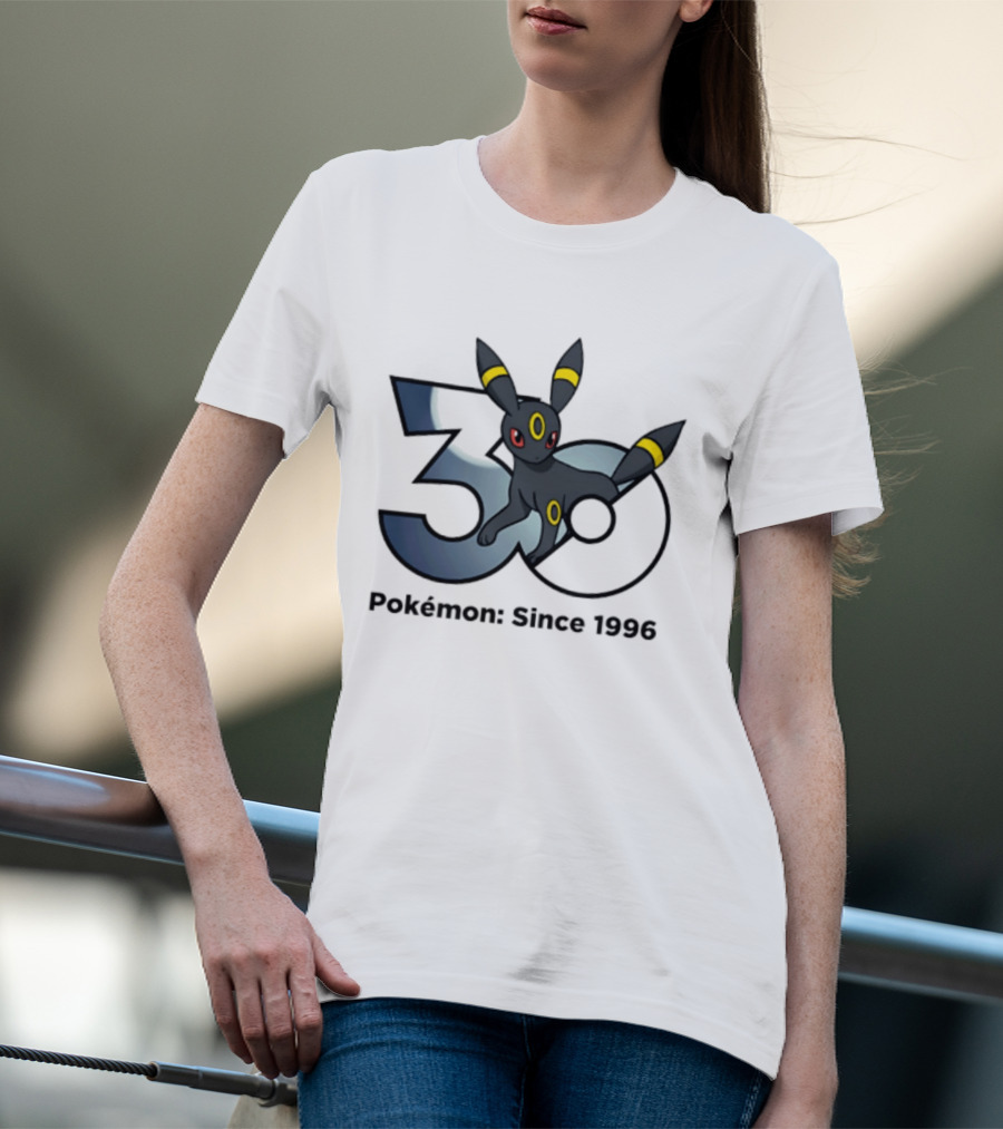 Umbreon Pokemon 30th Anniversary 1996 Celebration T-Shirt