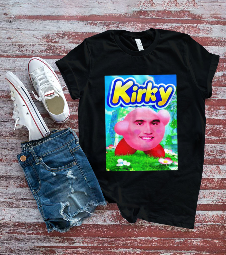 Kirky Charlie Kirk Kirby Meme T-Shirt