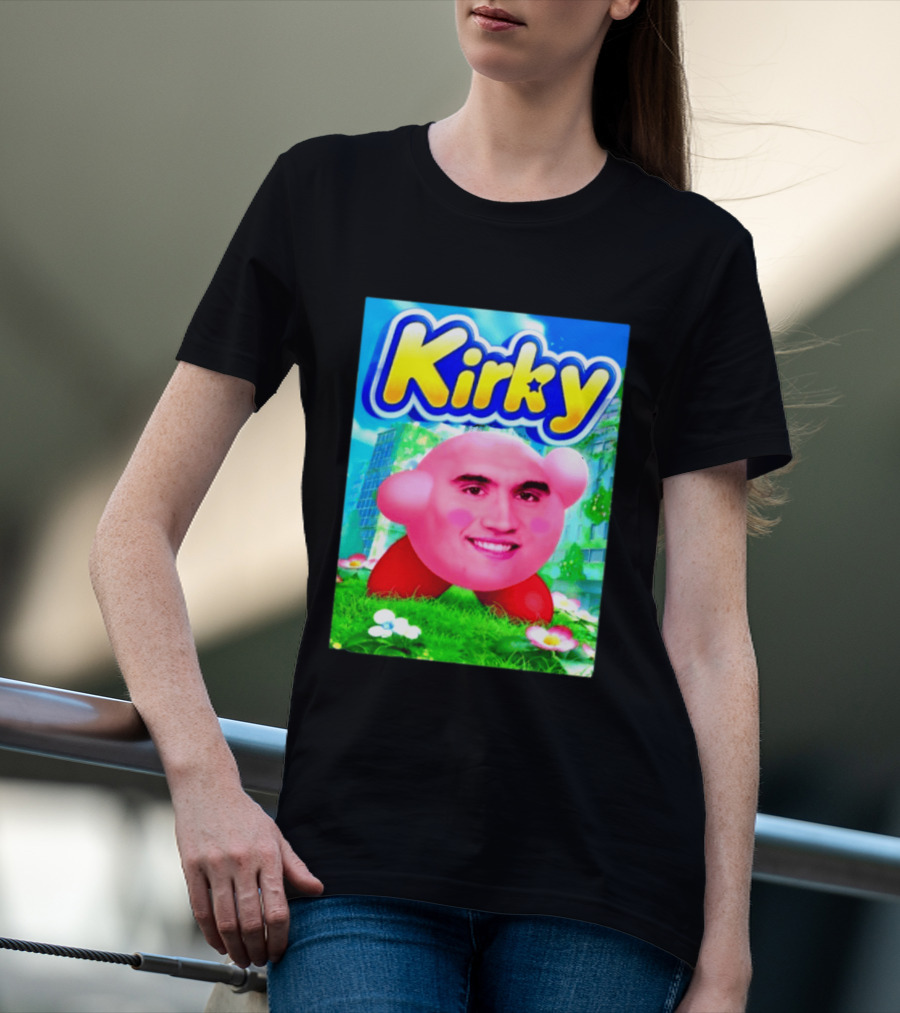 Kirky Charlie Kirk Kirby Meme T-Shirt