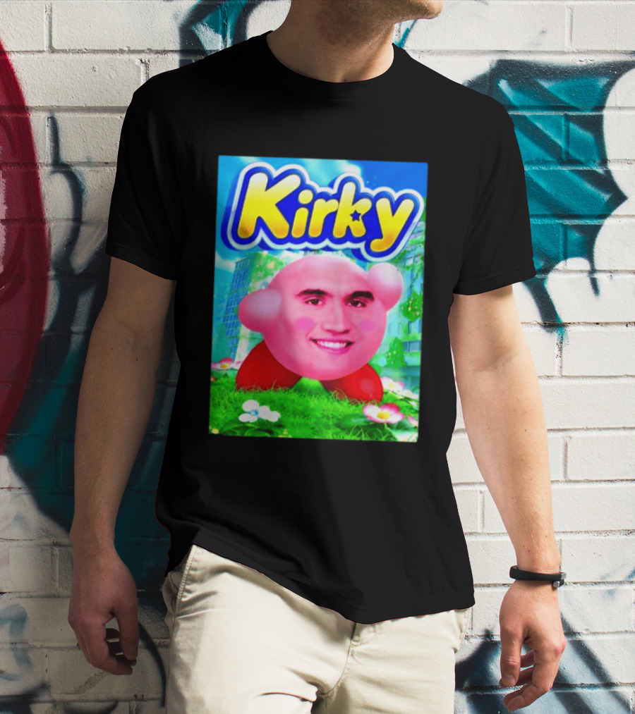 Kirky Charlie Kirk Kirby Meme T-Shirt