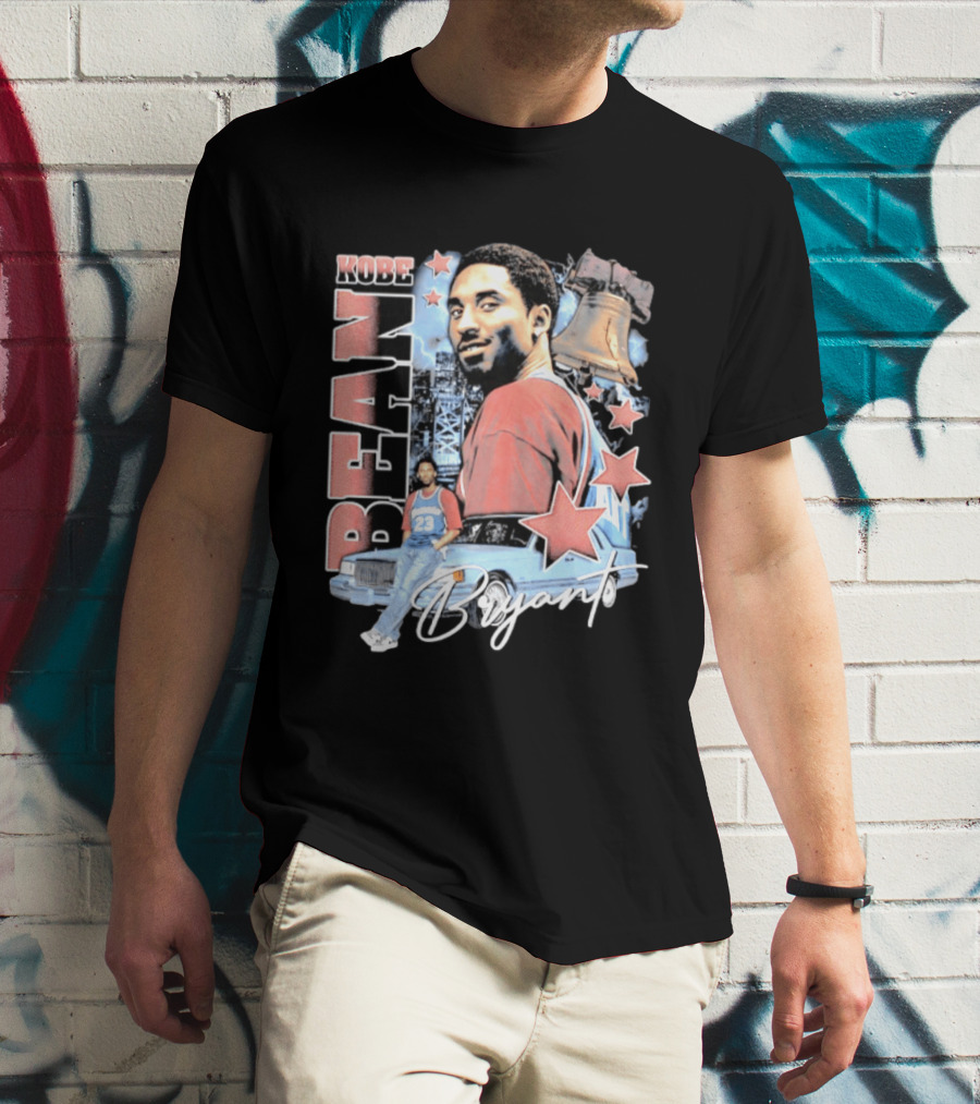 Kobe Bean Bryant Philadelphia Liberty Bell Vintage Style 23 Jersey Retro 76ers T-Shirt