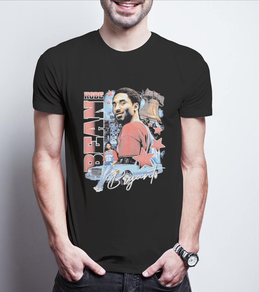Kobe Bean Bryant Philadelphia Liberty Bell Vintage Style 23 Jersey Retro 76ers T-Shirt