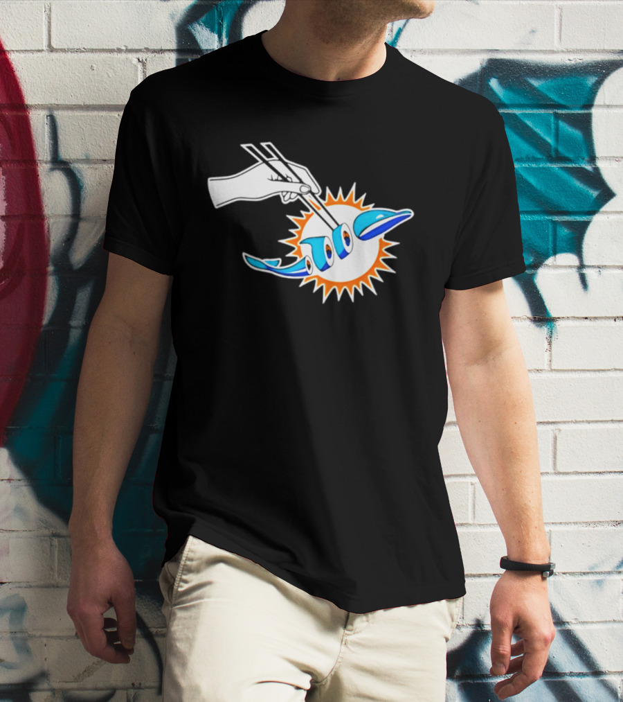 Maxx Crosby Las Vegas Raiders Sushi Miami Dolphin T-Shirt