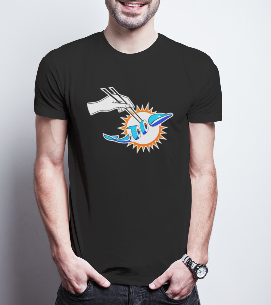 Maxx Crosby Las Vegas Raiders Sushi Miami Dolphin T-Shirt