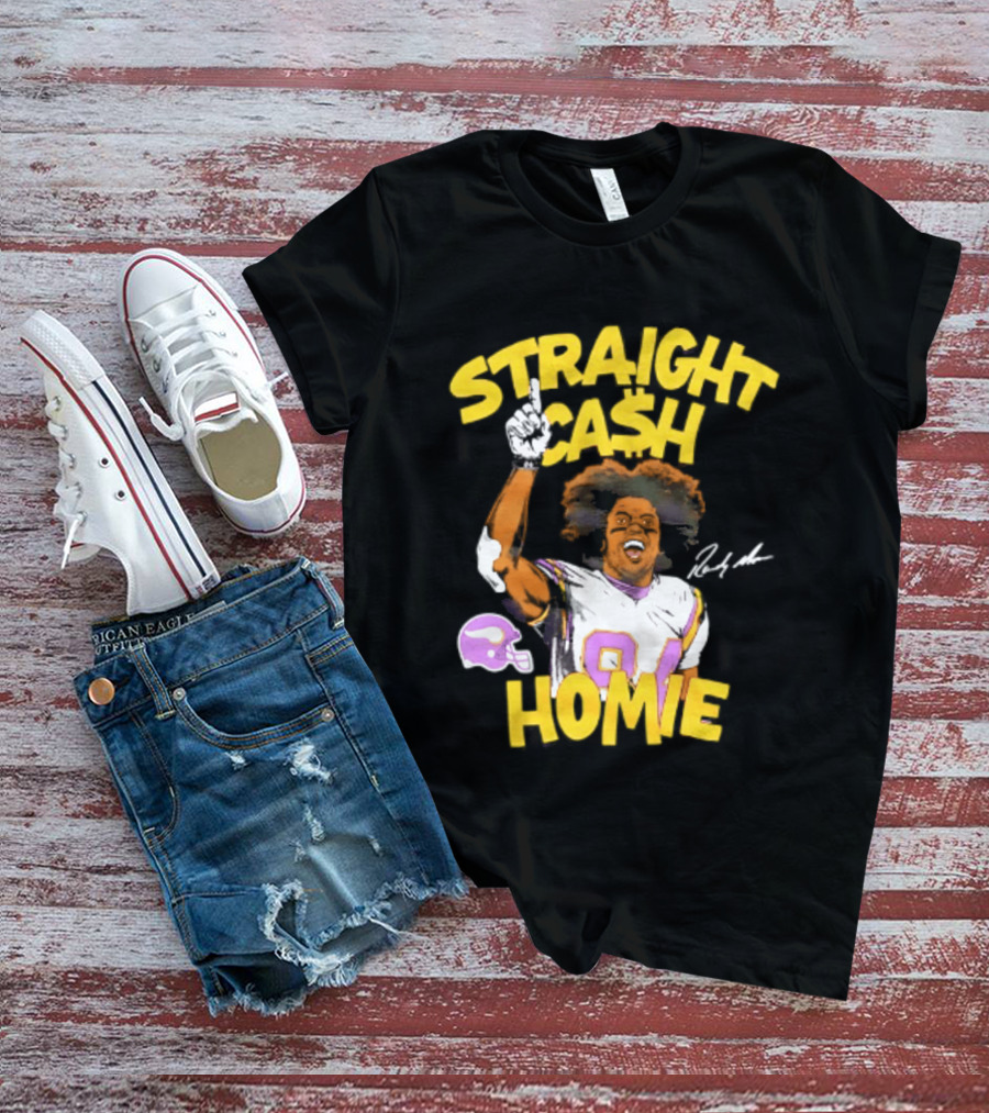 Minnesota Vikings Randy Moss Straight Cash Homie 84 T-Shirt
