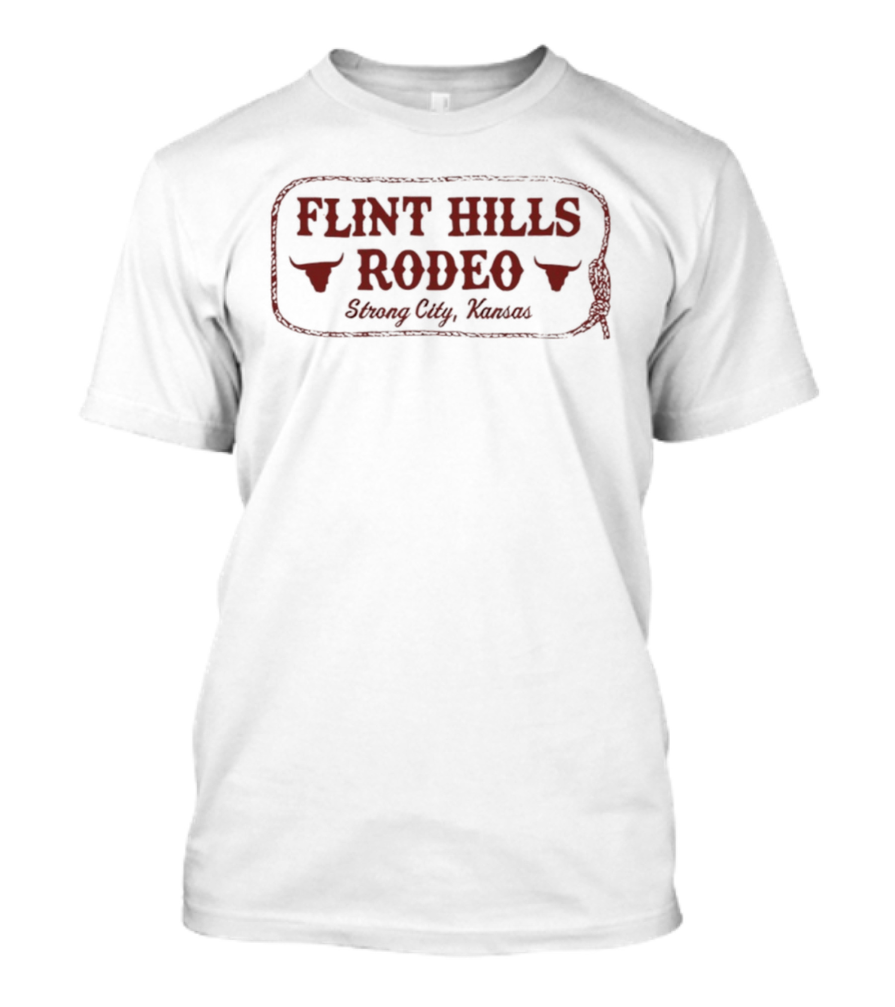 Flint Hills Rodeo Strong City Kansas Rustic Western T-Shirt