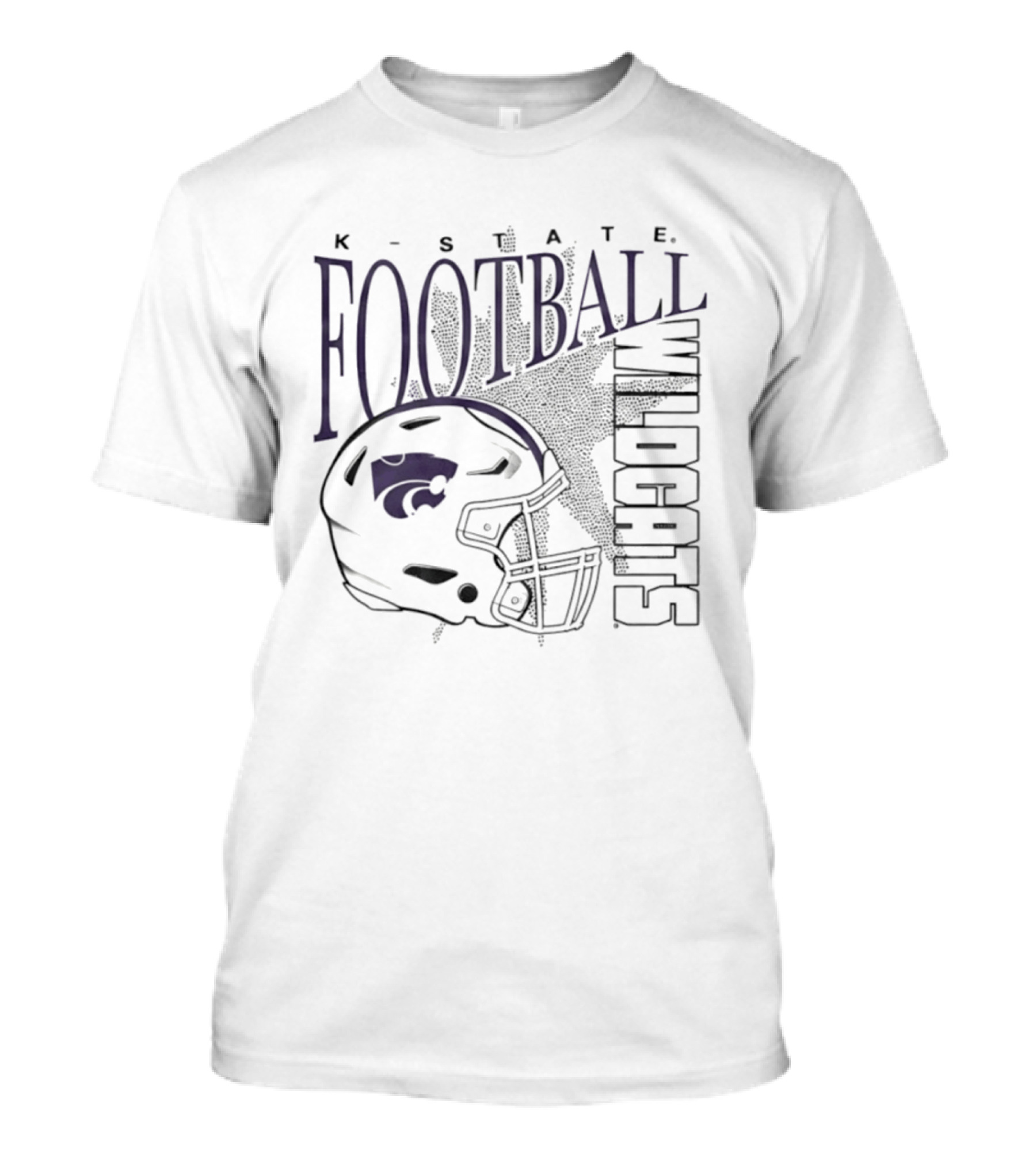 K State Wildcats Football Helmet T-Shirt