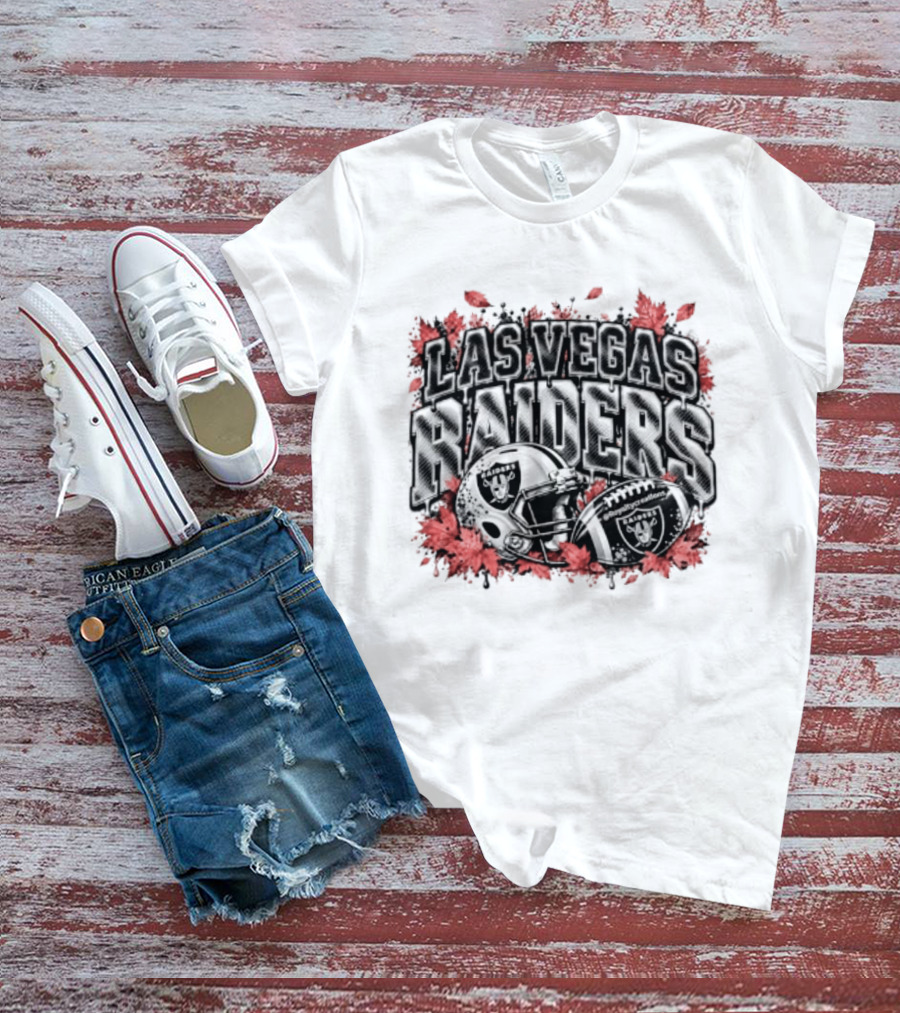 Las Vegas Raiders Football Helmet Blood Red Halloween 2026 T-Shirt
