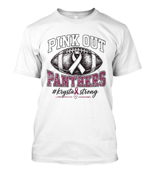 Plano East Pink Out Panthers Krysta Strong T-Shirt