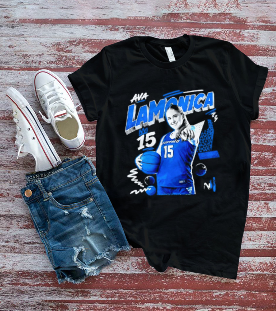 Ava LaMonica 15 Buffalo Bulls NCAA Women's Basketball Player Jersey Number T-Shirt