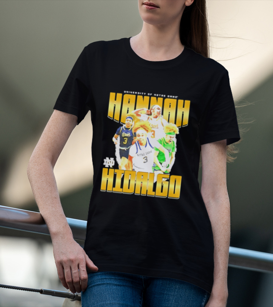 University Of Notre Dame Hannah Hidalgo Ncaa Women's Basketball T-Shirt
