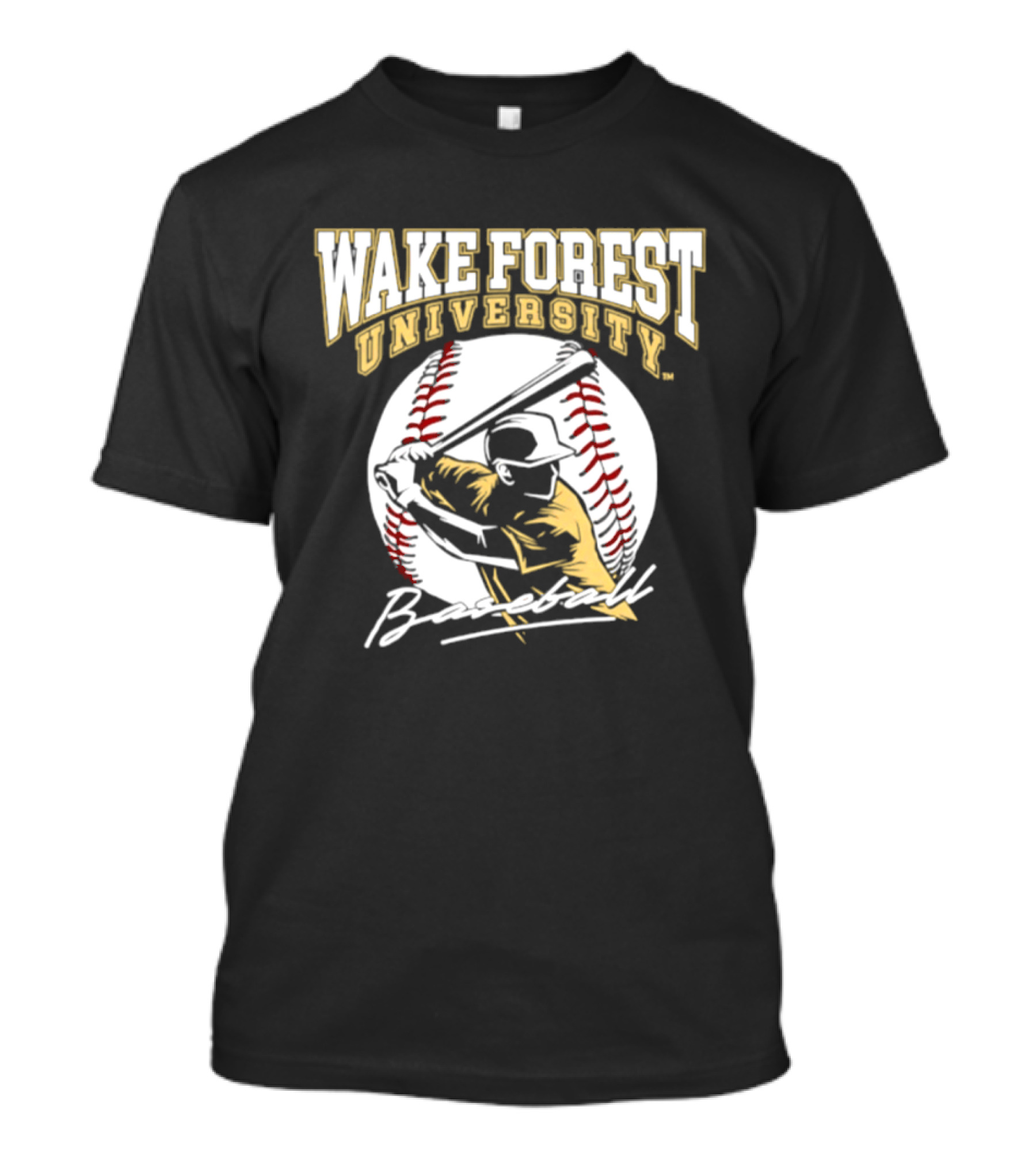 Wake Forest University Baseball Boston Torres Player Name T-Shirt