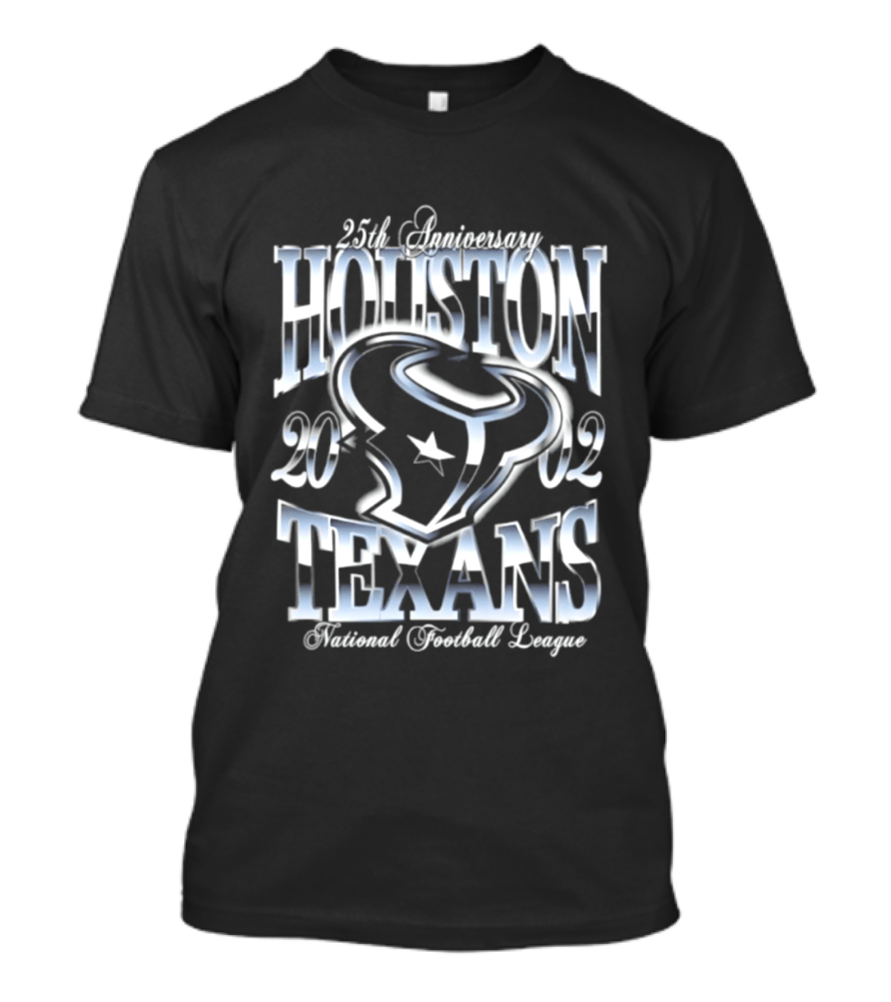 Houston Texans 25th Anniversary 2002 National Football League T-Shirt