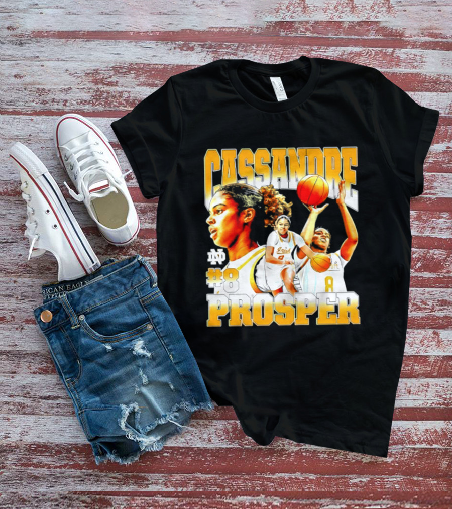 Cassandre Prosper 0 Notre Dame Women's Basketball 8 NCAA Player T-Shirt