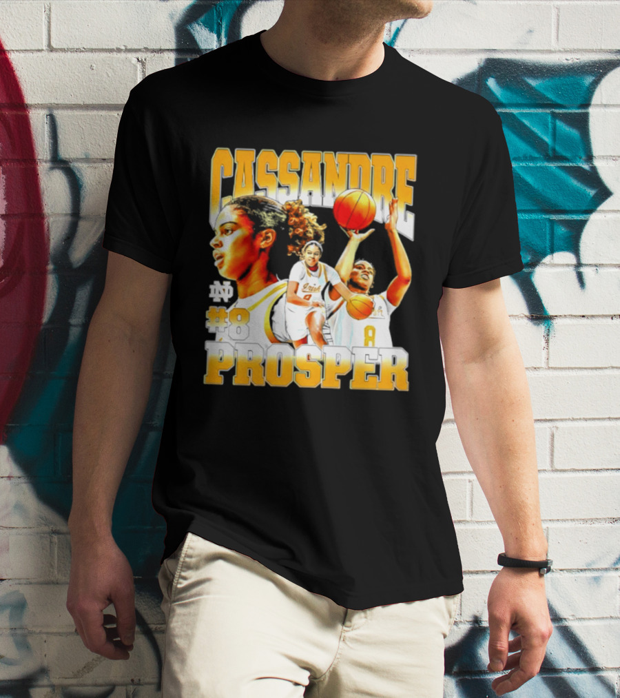 Cassandre Prosper 0 Notre Dame Women's Basketball 8 NCAA Player T-Shirt